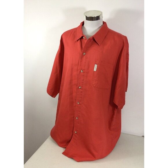 Columbia Orange Shirt Mens 3XL - Picture 1 of 9